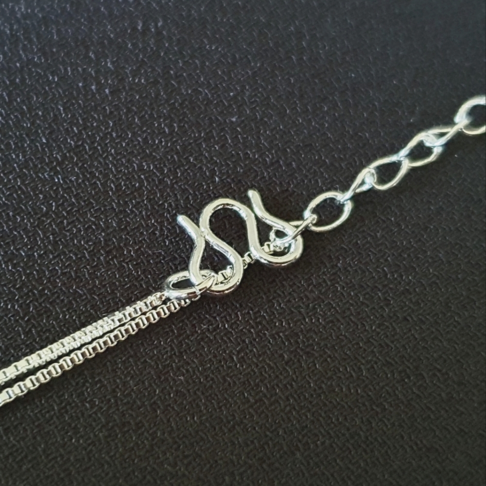 Simple Classic Cube Pendant Necklace - Picture 2 of 3